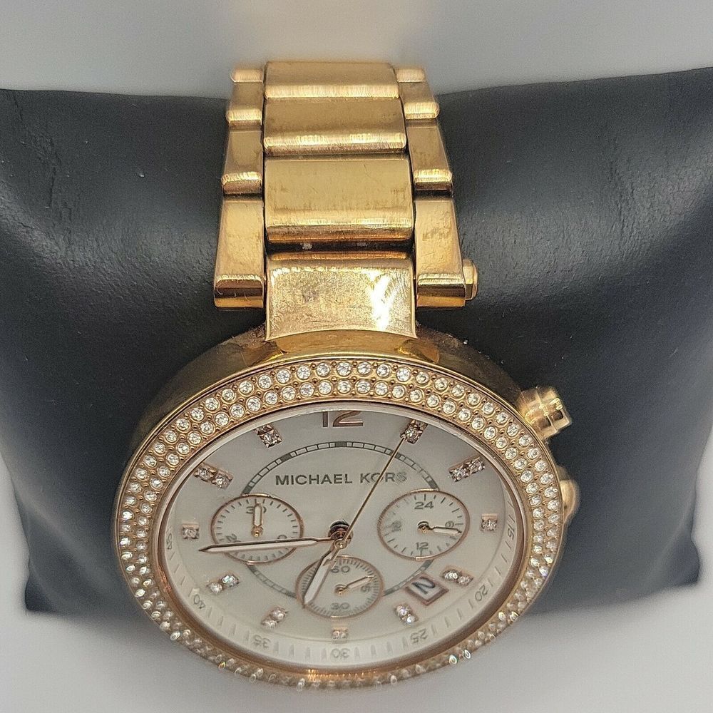 Michael Kors MK5491 Women's Stainless Steel Analog White Dial Quartz Watch BC646 - Picture 4 of 10